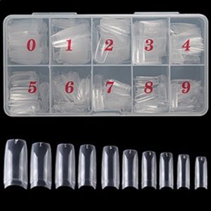 500 Piece Clear Acrylic Nail Tips